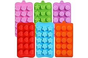 6 pcs Plastic Molds for Floral Chocolates and Candies
