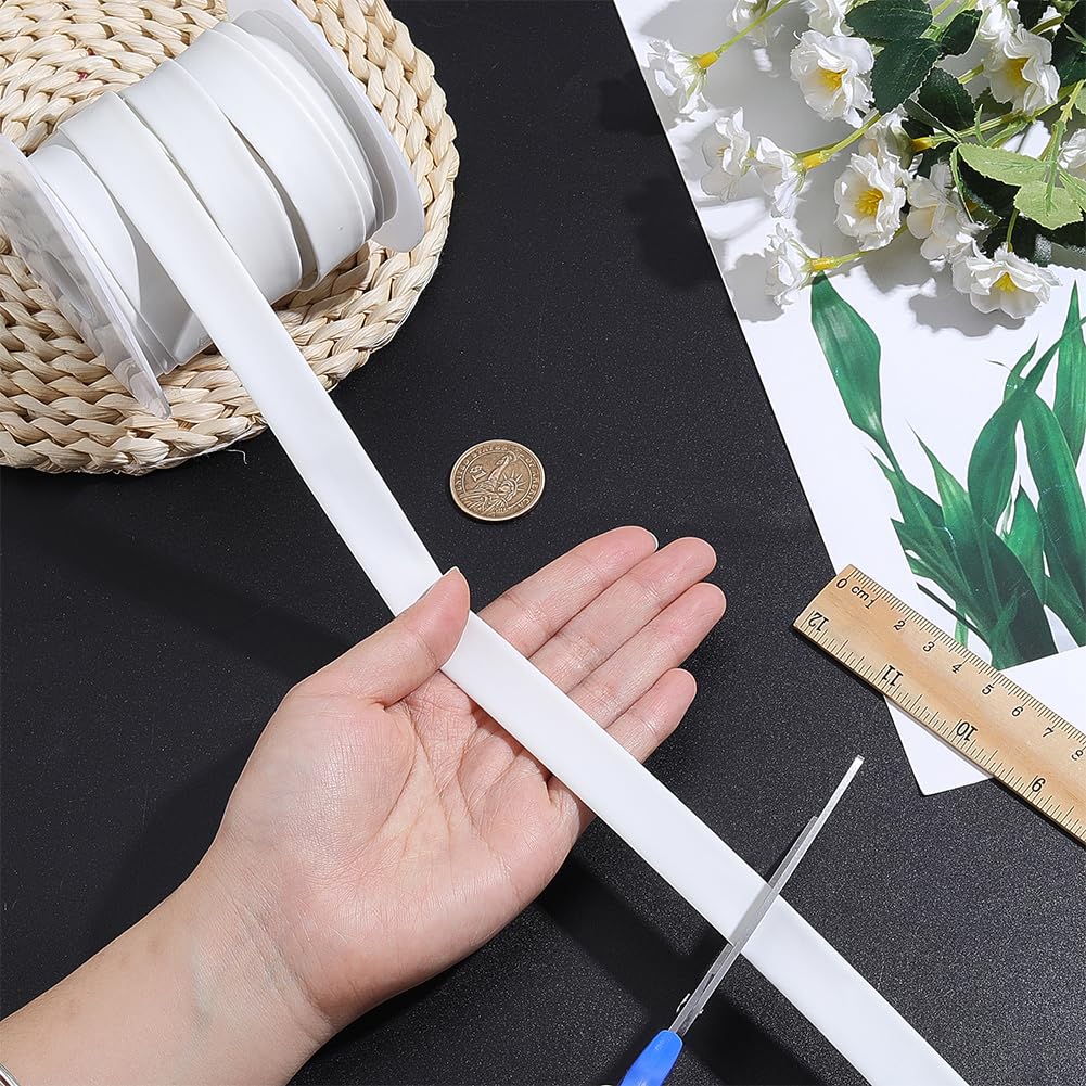 BENECREAT Tubo termorretráctil de 20 m, funda de aislamiento de alambre de polietileno, envoltura retráctil eléctrica de 17,5 mm de ancho para protección de cables y proyectos de bricolaje, color