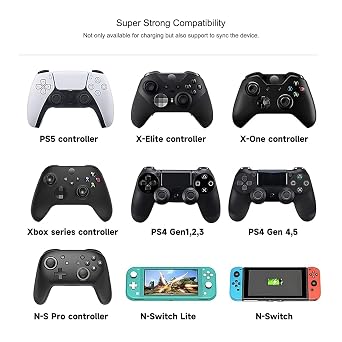 2 Pack Long 10FT PS5 Controller USB A to USB Type C Fast Charging for PlayStation 5 PS5 Pro, Xbox Series X/S/Elite Series 2 Charger Cord & More USB C Cable