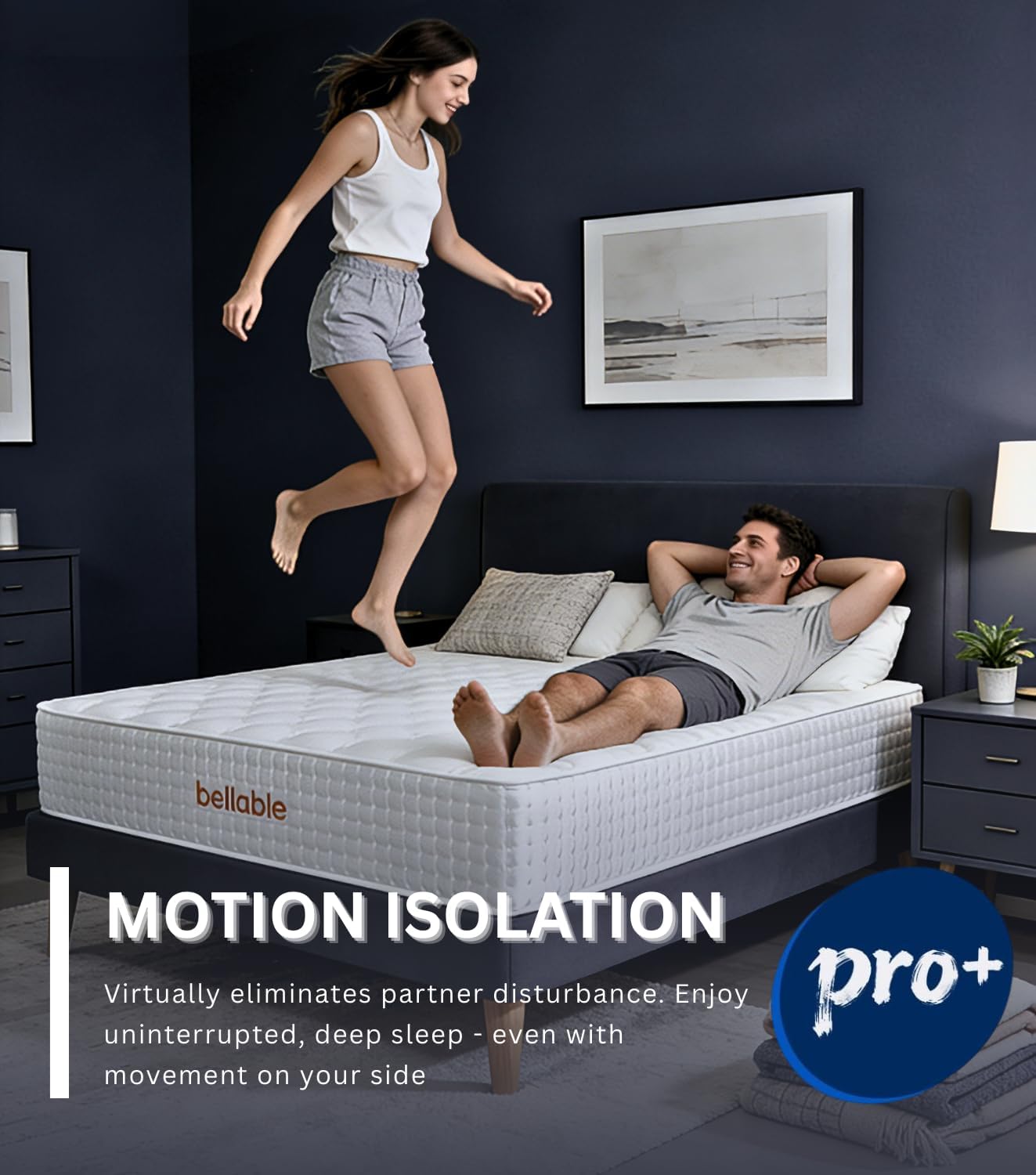 Full XL Mattress, 14 Inch Hybrid Full Mattress in a Box with Gel Memory Foam & Individually Pocket Springs, Medium Firm for Pressure Relief, Motion Isolation, Back Pain Relief CertiPUR-US Certified