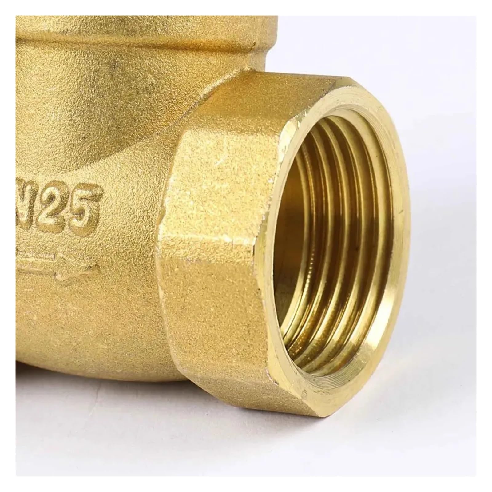 Valvola di ritegno a battente in ottone con filettatura femmina 1/2" 3/4" 1" 1-1/4" 1-1/2" 2" Valvola di non ritorno unidirezionale in ottone(1-1/4")