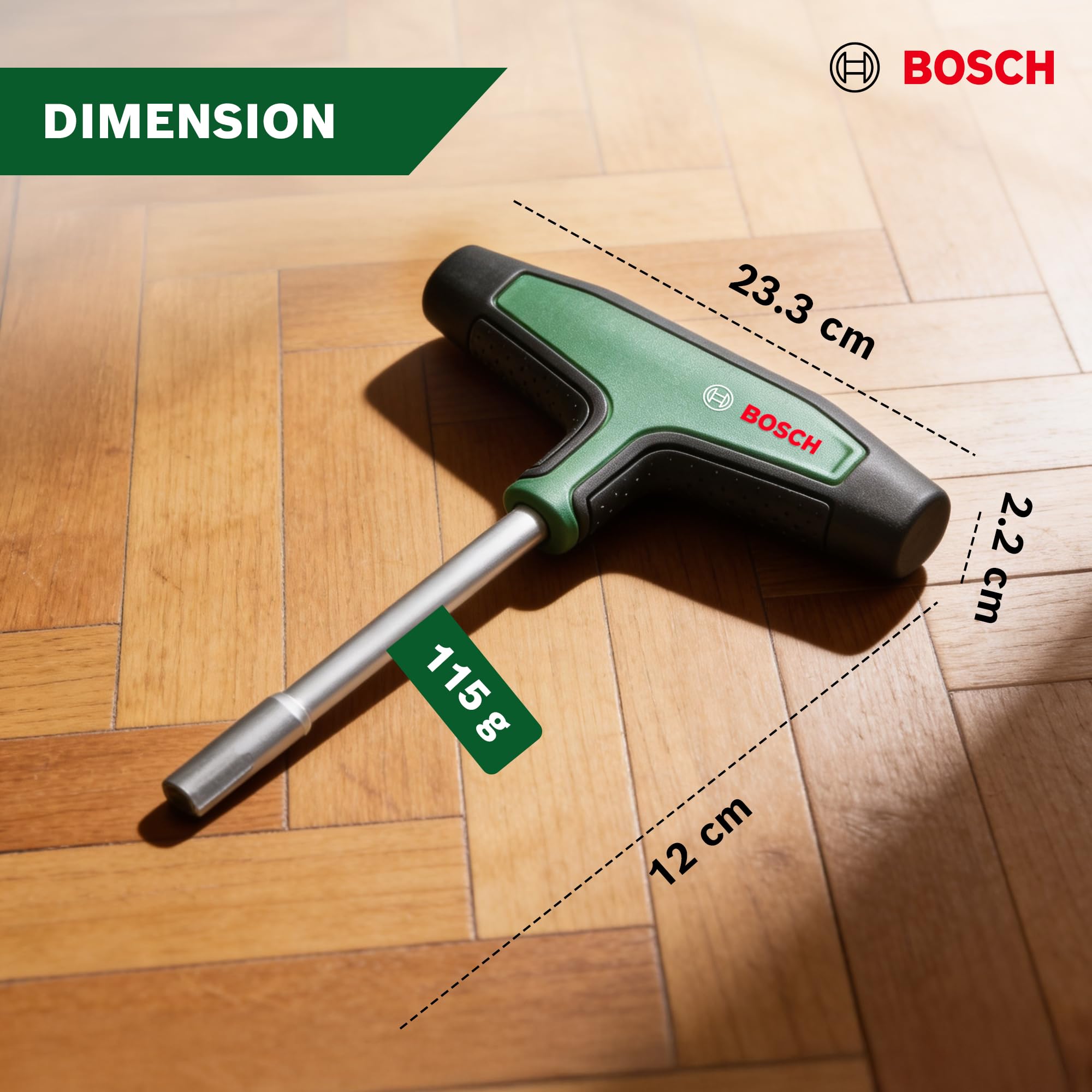 Bosch 19-częściowy zestaw z wkrętakiem (z rękojeścią typu T) (Akcesoria Narzędzi Ręcznych)