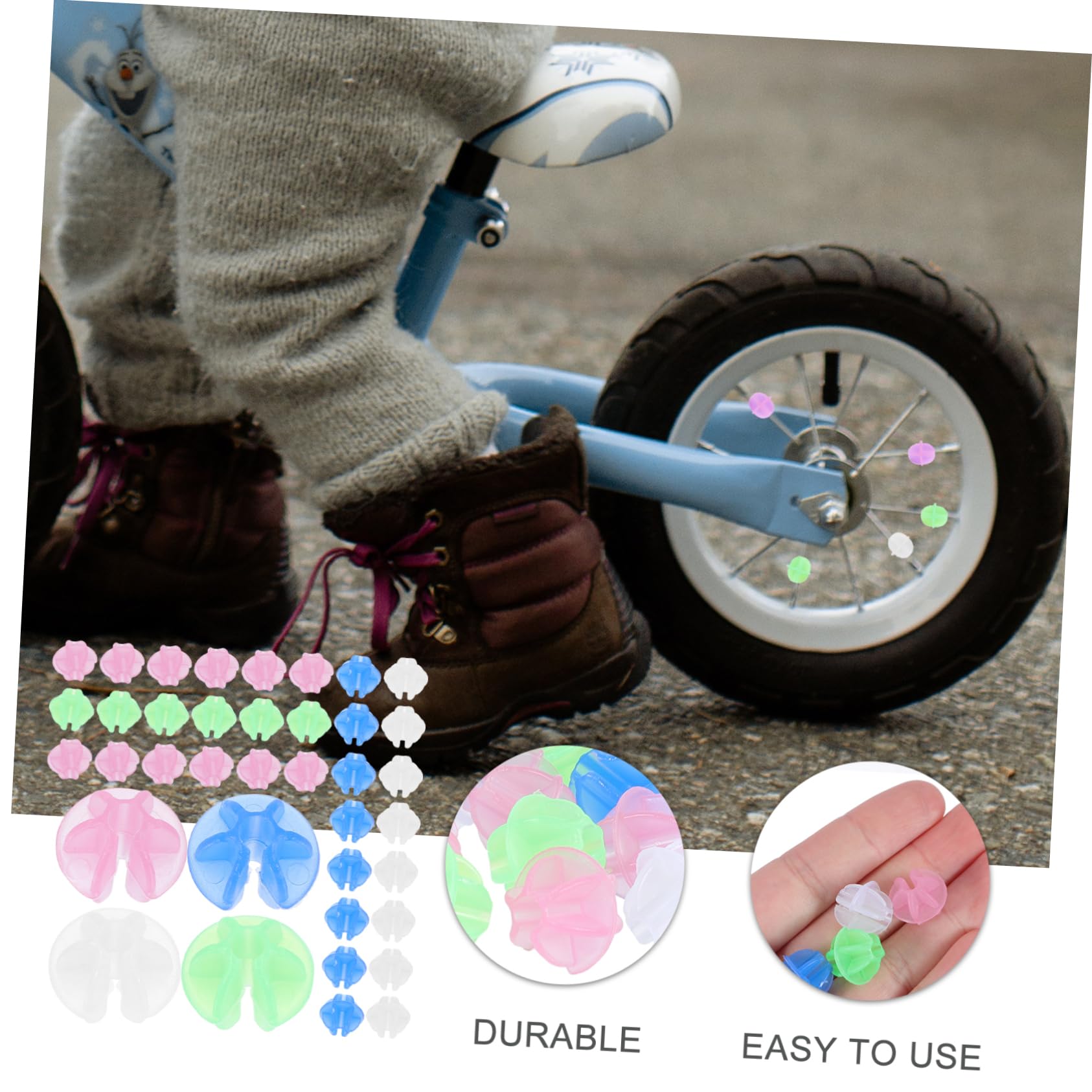 Happyyami Bike Beads Bike Decor Bicycle Wheel Decorations Wheel Decor for Boys and Girls Bicycle Accessories