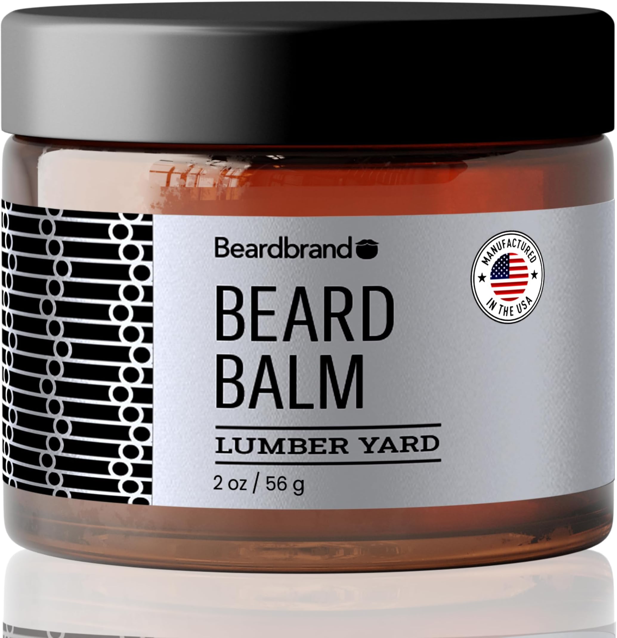 Beard Balm for Men - Utility Balm Travel Pack - Supports Thicker Beard, Lumber Yard Scent, Natural Ingredients Butter Reduces Dryness & Enhances Look - 2 oz