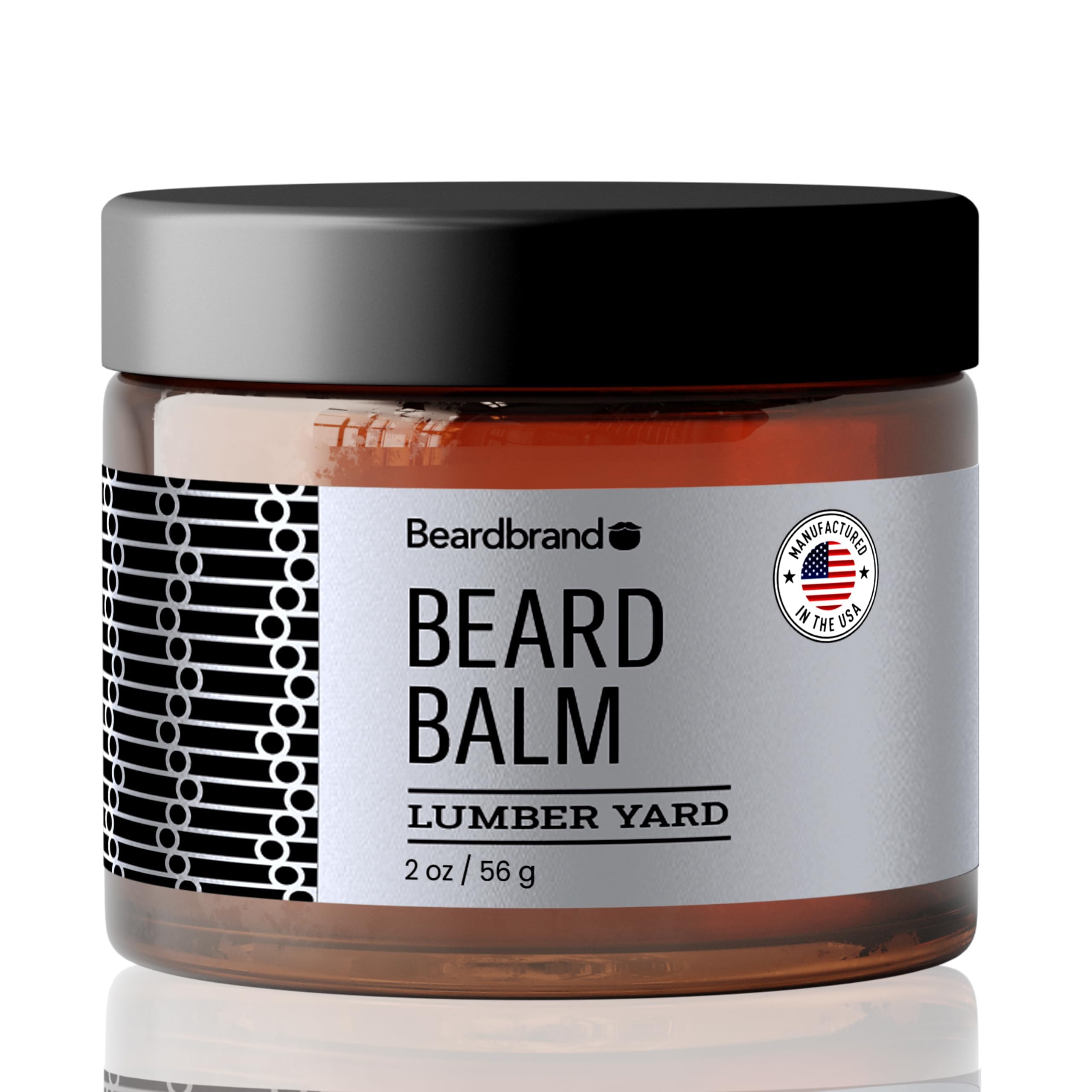 Beard Balm for Men - Travel Kit - Supports Thicker Beard, Wood Yard Fragrance, Natural Ingredients, Butter Reduces Dryness and Improves Appearance, 2 Ounce