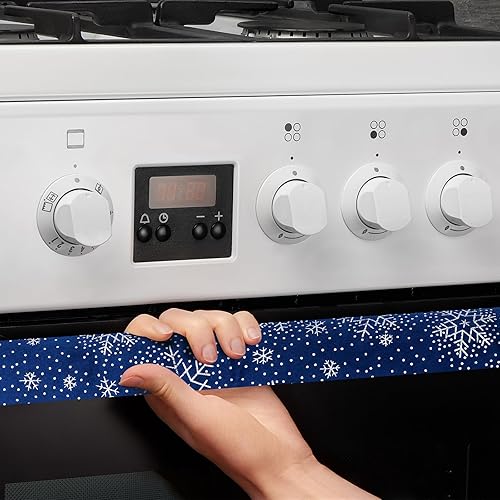 Miniatura 7 de Daixers 3 fundas para manijas de puerta de refrigerador, decoración de cocina, mantiene el electrodoméstico limpio, antiestáticas, para nevera,