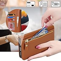 Vista 274 de Havaya Funda para iPhone 13 Pro Max y iPhone 12 Pro Max, cartera compatible con magsaf 2 en 1, desmontable magnética con tarjetero y ranura trasera