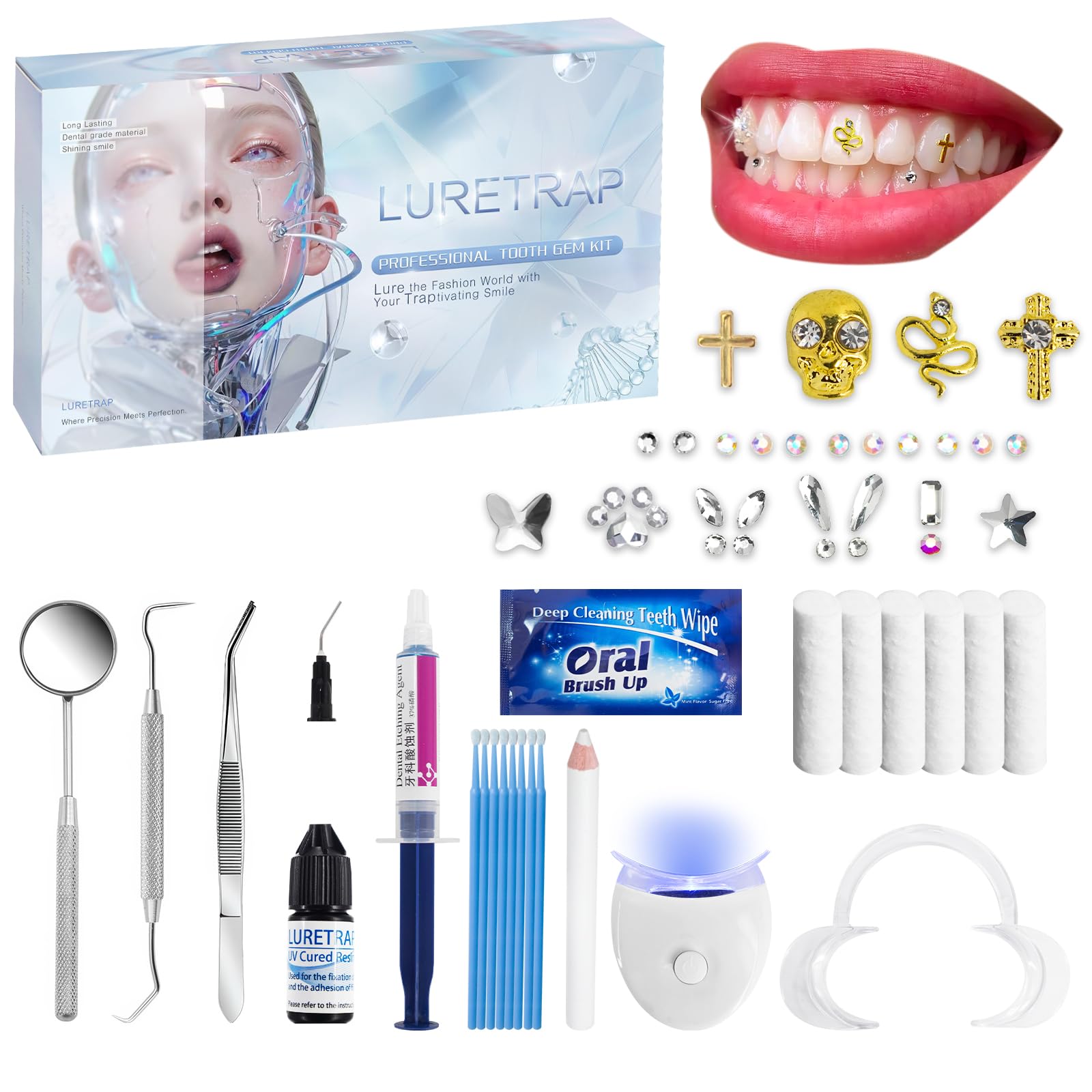 Luretrap Y2K Aesthetic Tooth Gem Kit