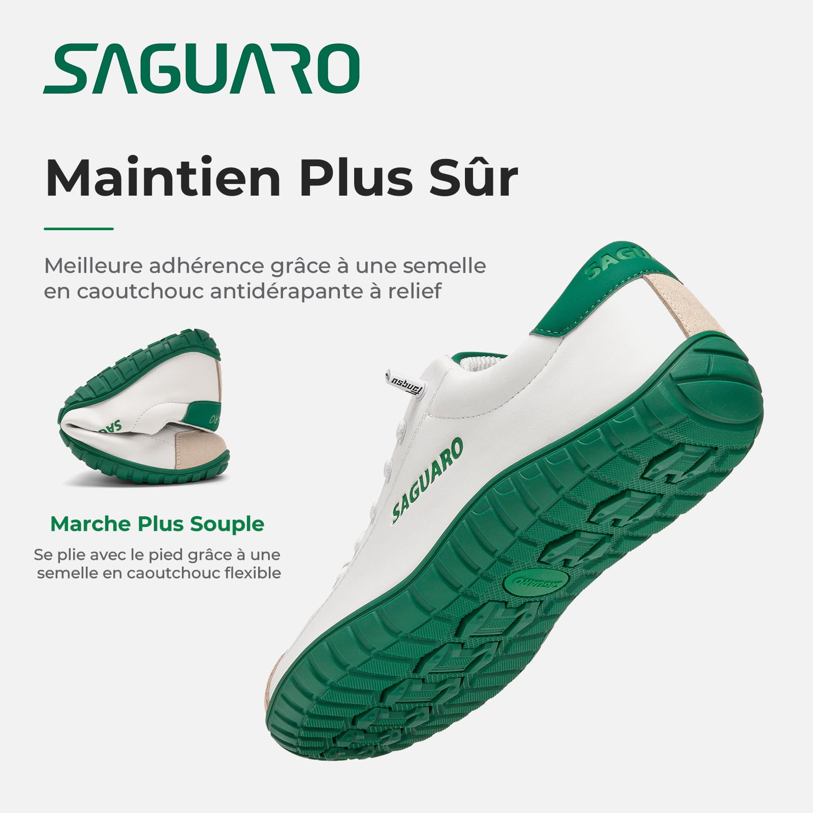 SAGUARO Chaussures Barefoot Minimalistes Homme Femme - Baskets Décontractées, Style Pieds Nus pour Usage Quotidien, Travail et Voyage,GR.36-48