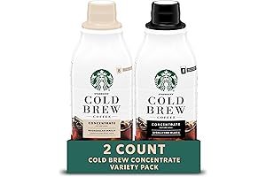 Starbucks Coffee Creamer, Cold Brew Coffee Concentrate, Signature Black and Naturally Flavored Madagascar Vanilla, Multi-Serve