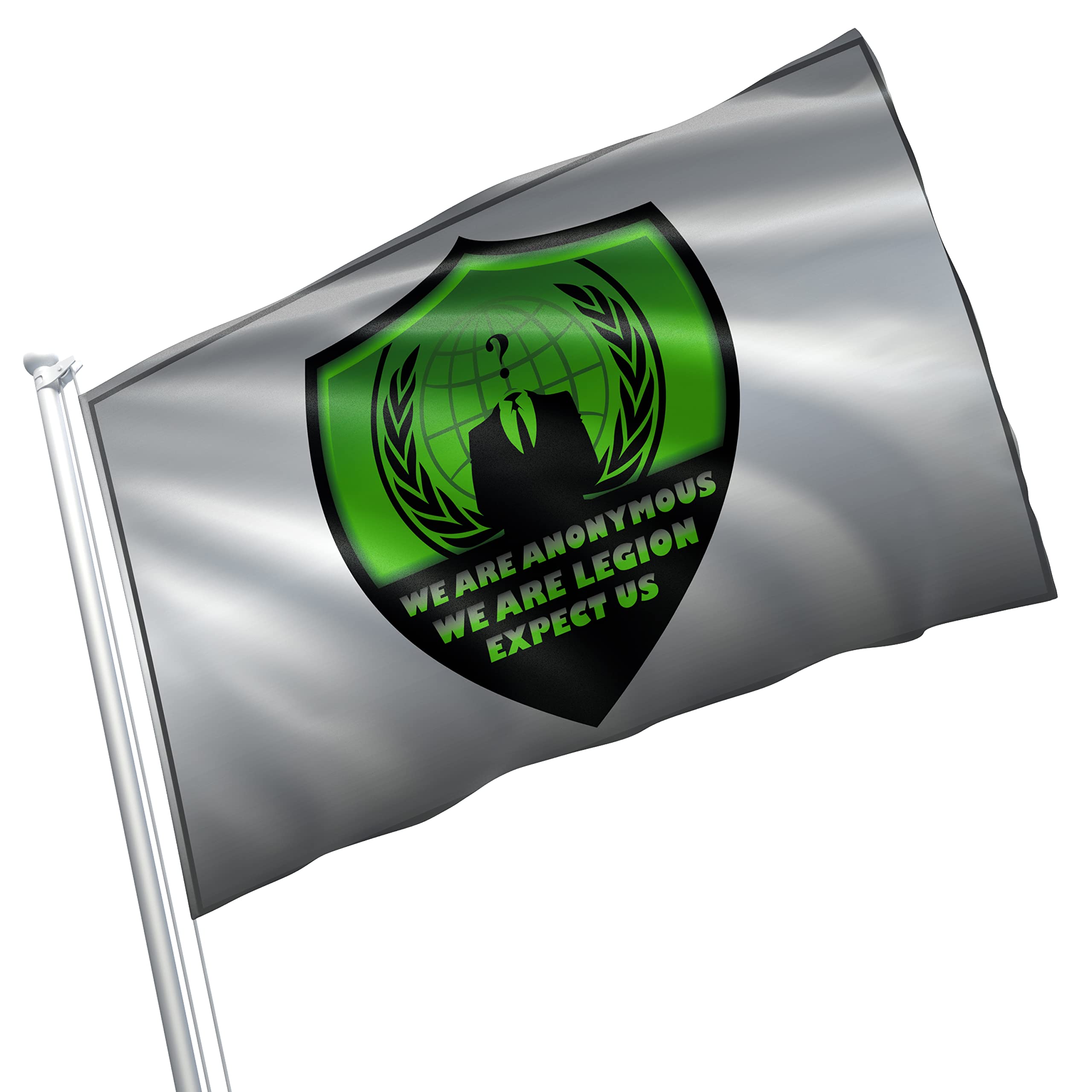 Dynamische Flagge 90x150 Cm – Buntes Lichtströme-Design, Aus 100% Polyester Mit 4 Messingösen, Für Zimmer, Garten & Events