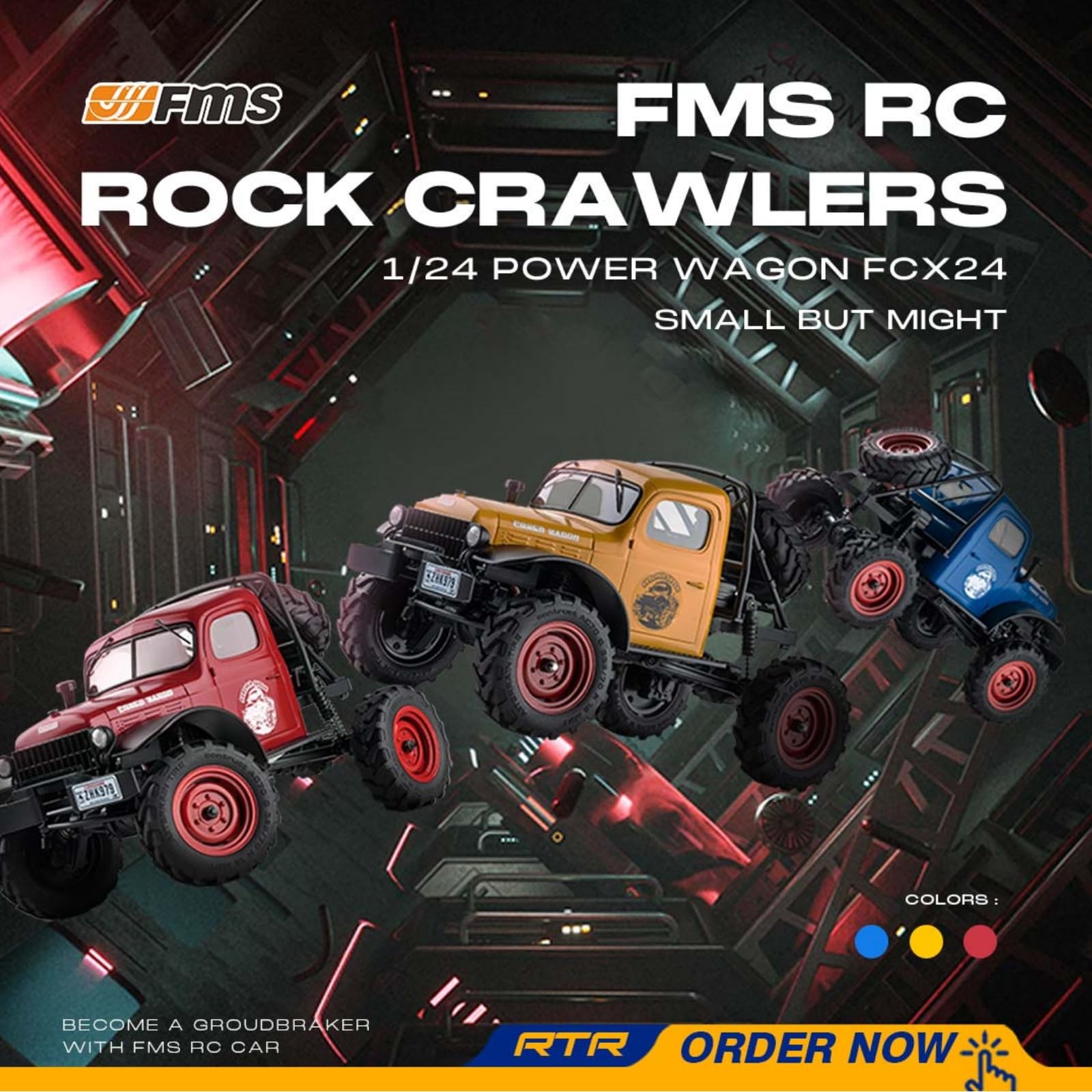 Amazon.com: BEEZRC FMS RC Crwaler 1/24 Scale FCX24 Power