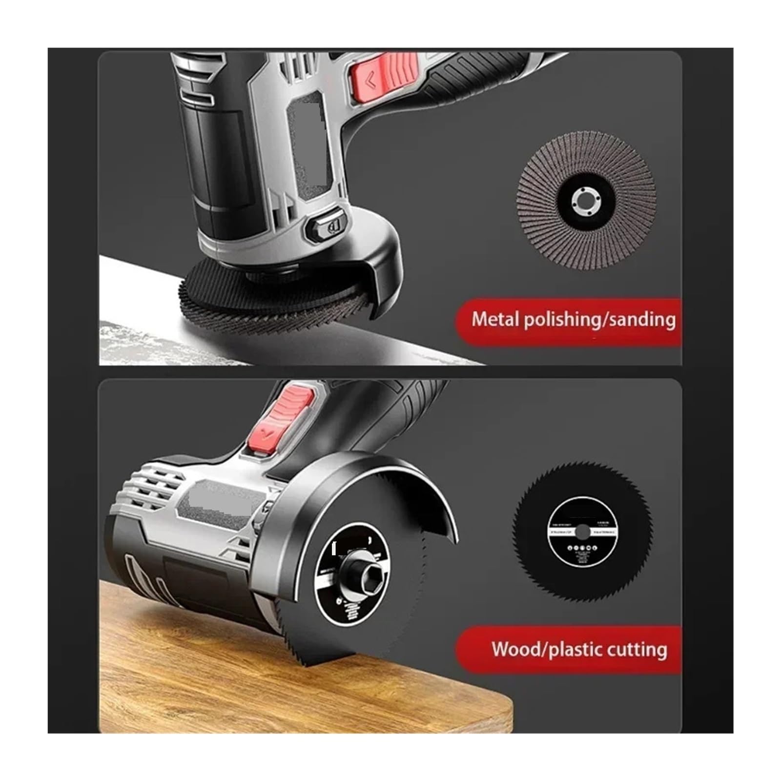 Lucidatrice Mini smerigliatrice angolare portatile 16,8 V batteria al litio di grande capacità utensili elettrici domestici lucidatura molatura macchina da taglio