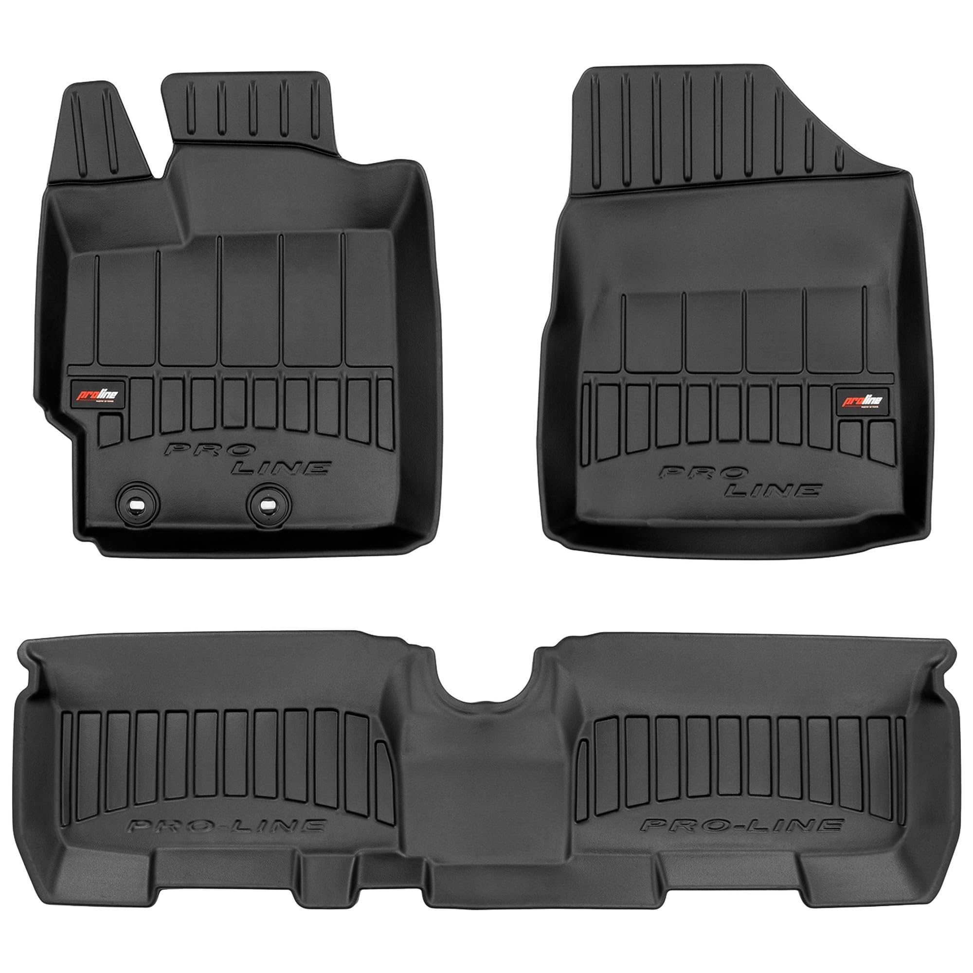 M MOTOS Rubber Boot Mats Fits For Toyota Aygo I 2005-2014 Improve Your Travel Comfort With Anti-slip Mat - All-weather Boot Mat Car, Protection From