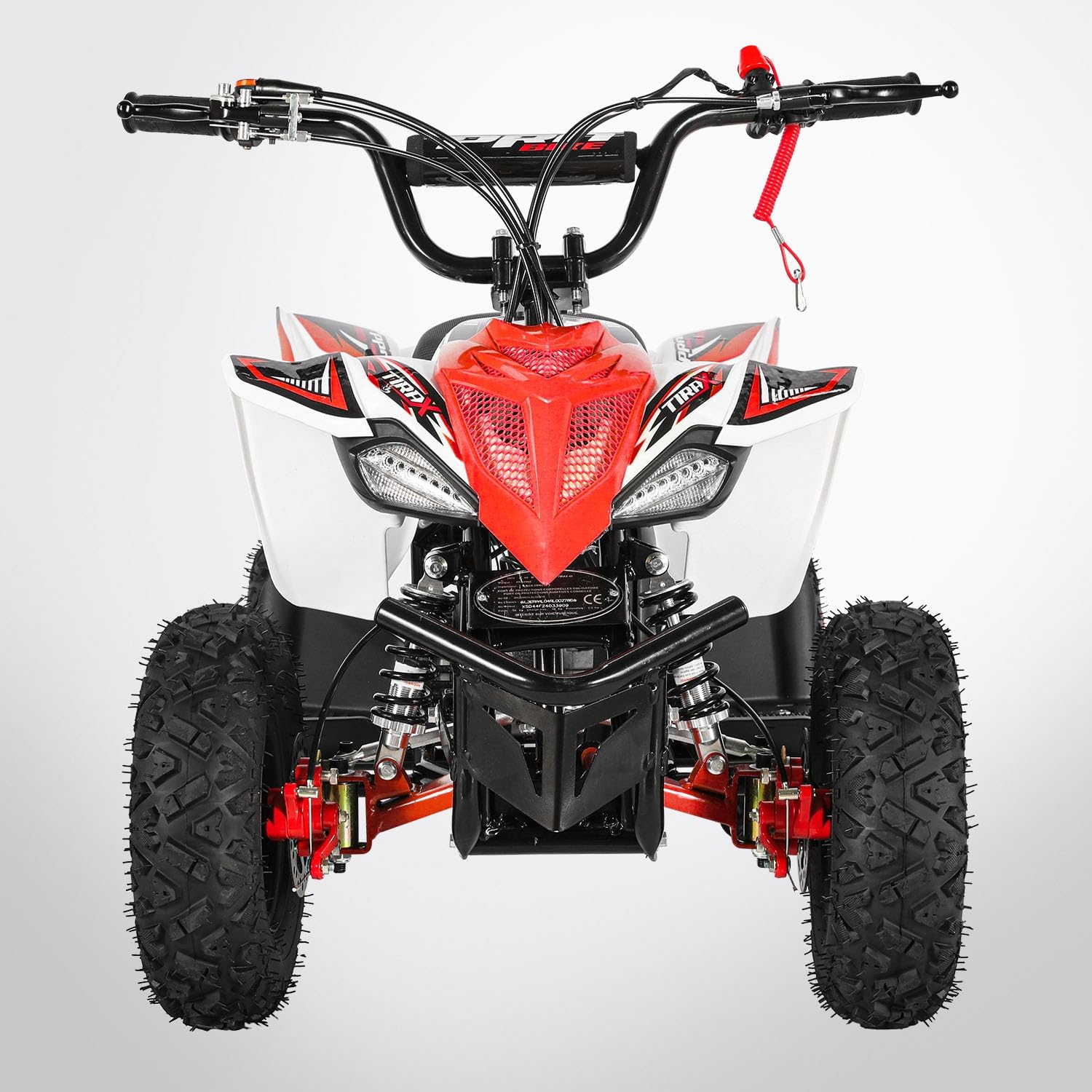 Pocket Quad TIRAX 49 - Mini Quad Enfant 50cc - Rouge et blanc