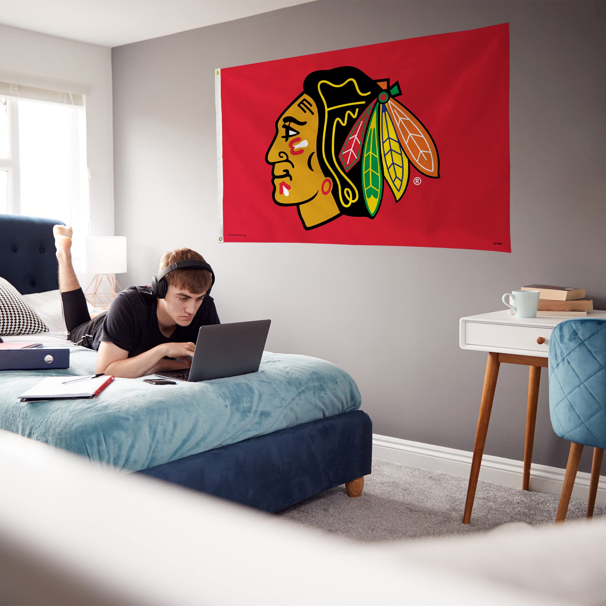 NHL Chicago Blackhawks 3 x 5 Drapeau