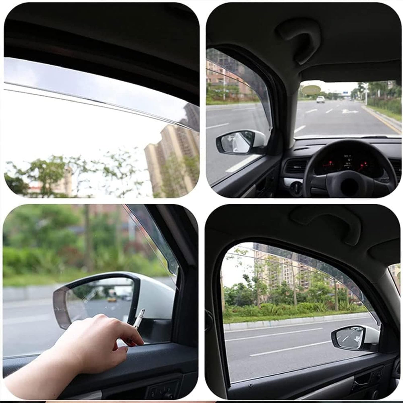 Auto Windabweiser Regenschutz für Stream MK1-RN1-5 2000-2005, Regenabweise Autofenster Anklebbare Windschutz Integrierte Deflektoren Zubehör