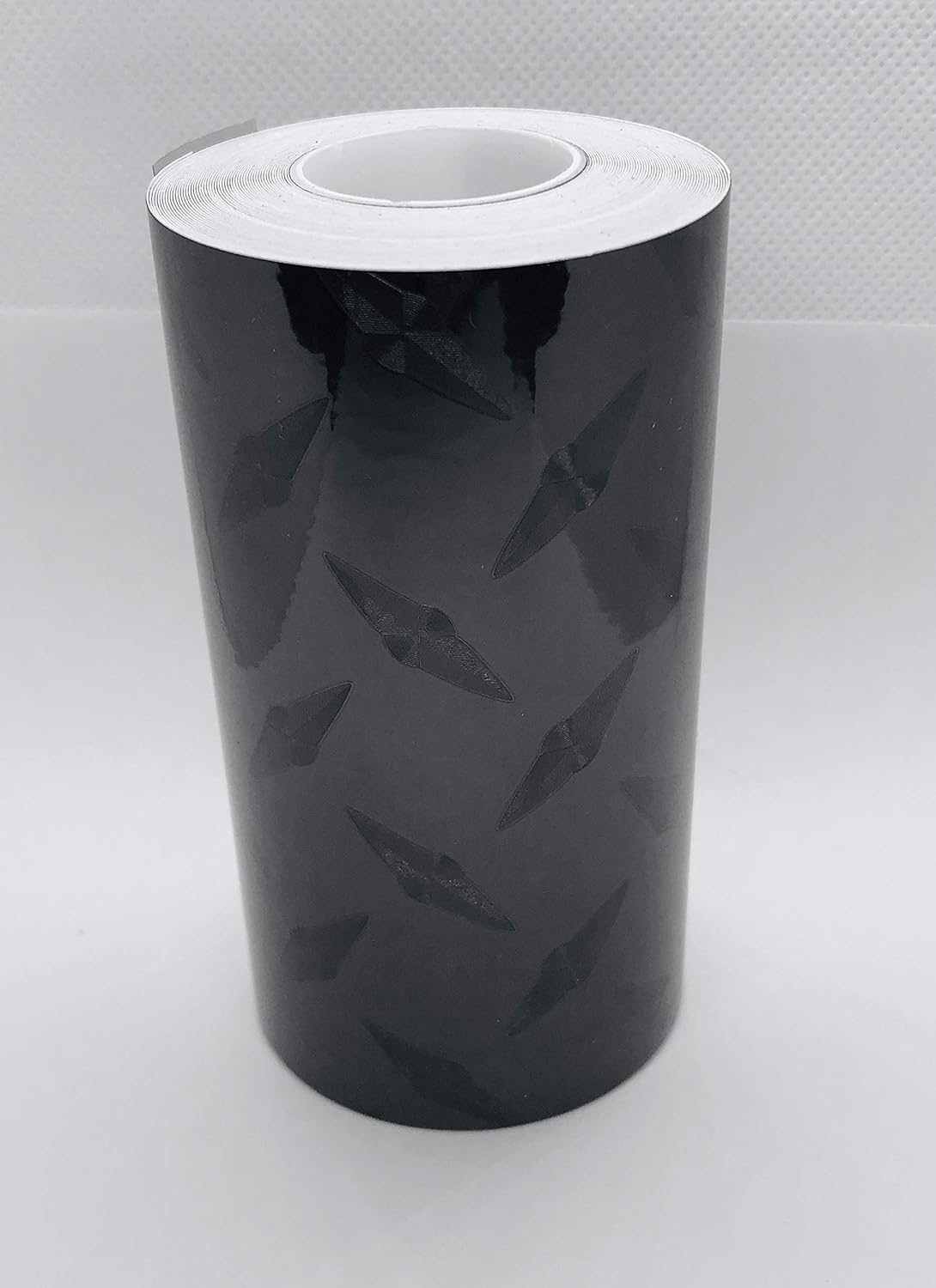 Paper Street Plastics Diamond Plate Vinyl Tape, with Self-Adhesive (Black, 8 inch x 25 ft)