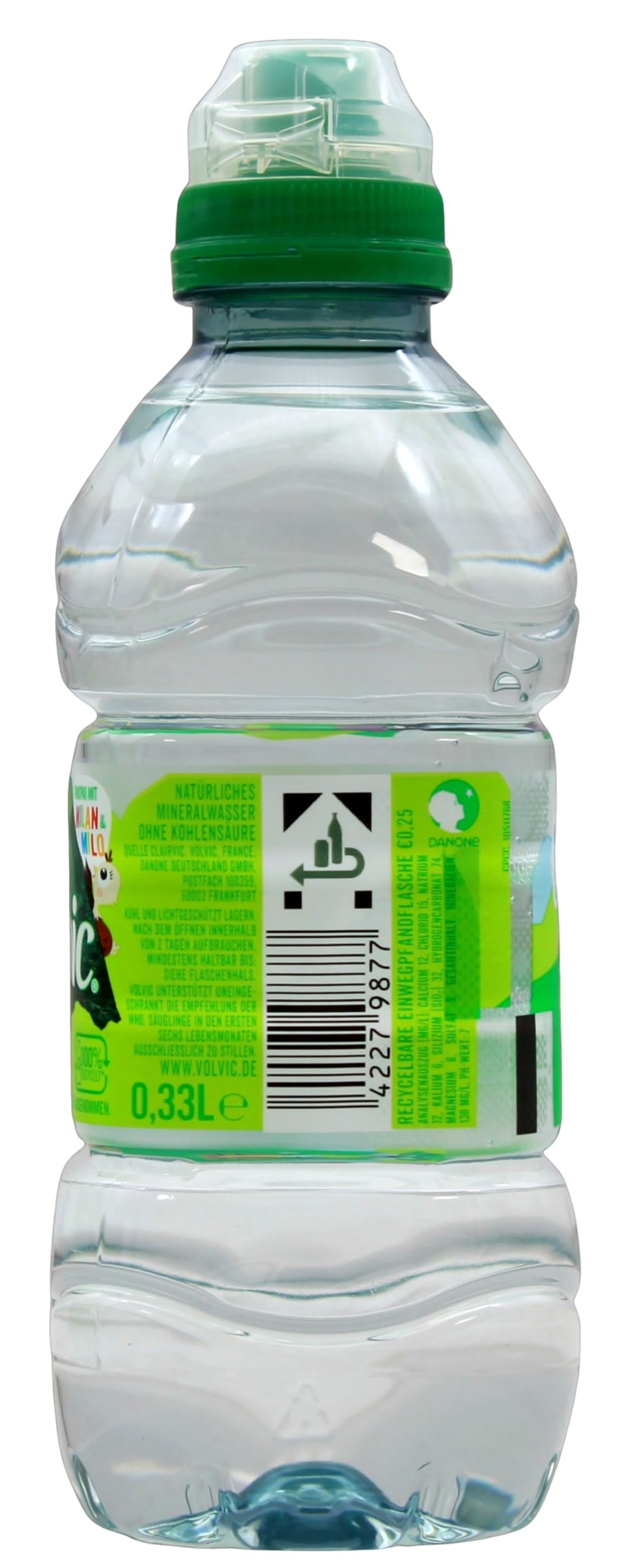 Volvic Kids Naturelle Natürliches Mineralwasser ohne Kohlensäure, 18er Pack (18 x 0.33 l) EINWEG