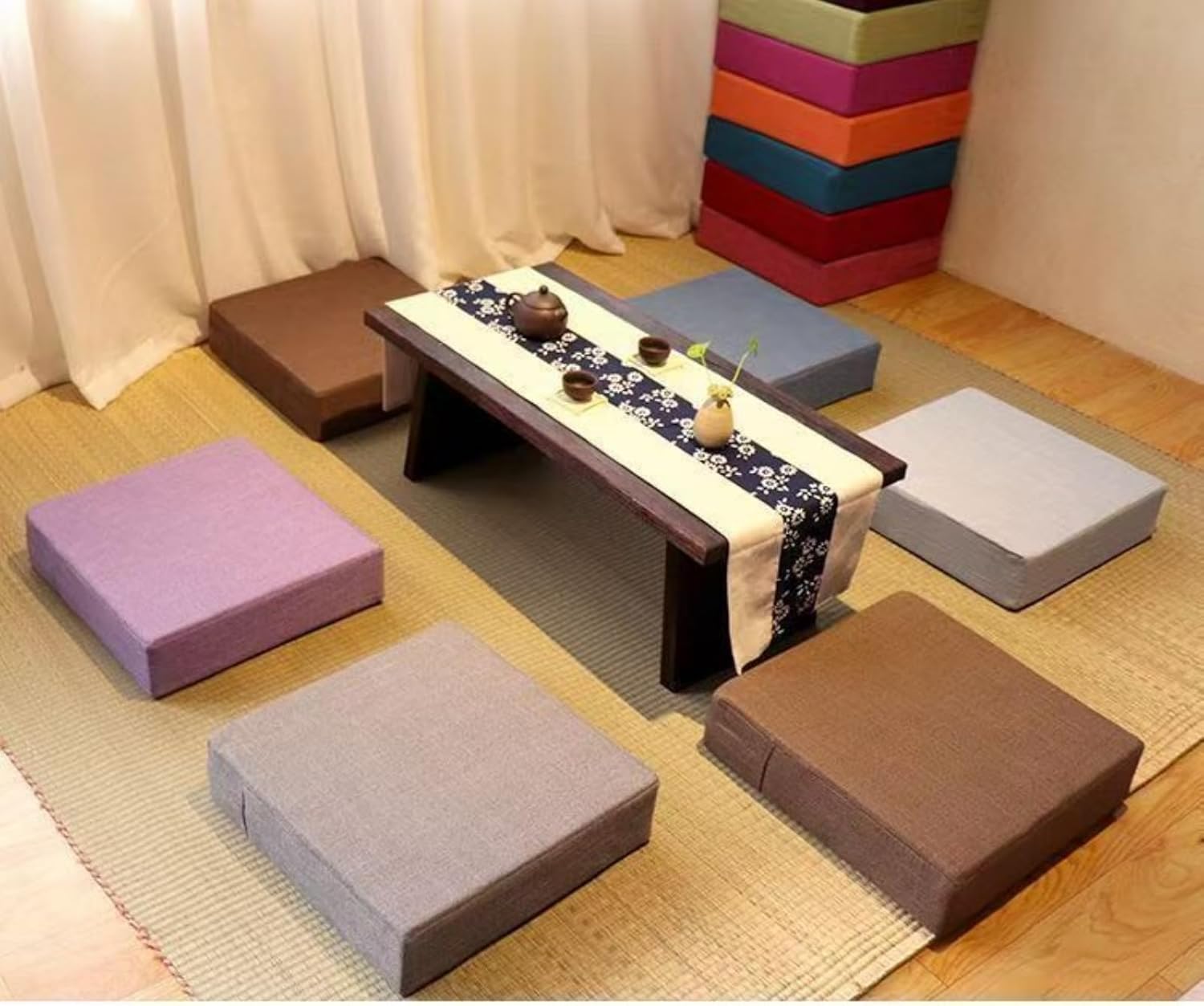 カラーオックスクッションカバー 55×35㎝ 日本製 長方形 | Kanehoshiya クッションカバー 70x90cm カラフル Pillow Case 漫画 長方形 おしゃれ ソファ背当て リネン 座布団カバー 隠し