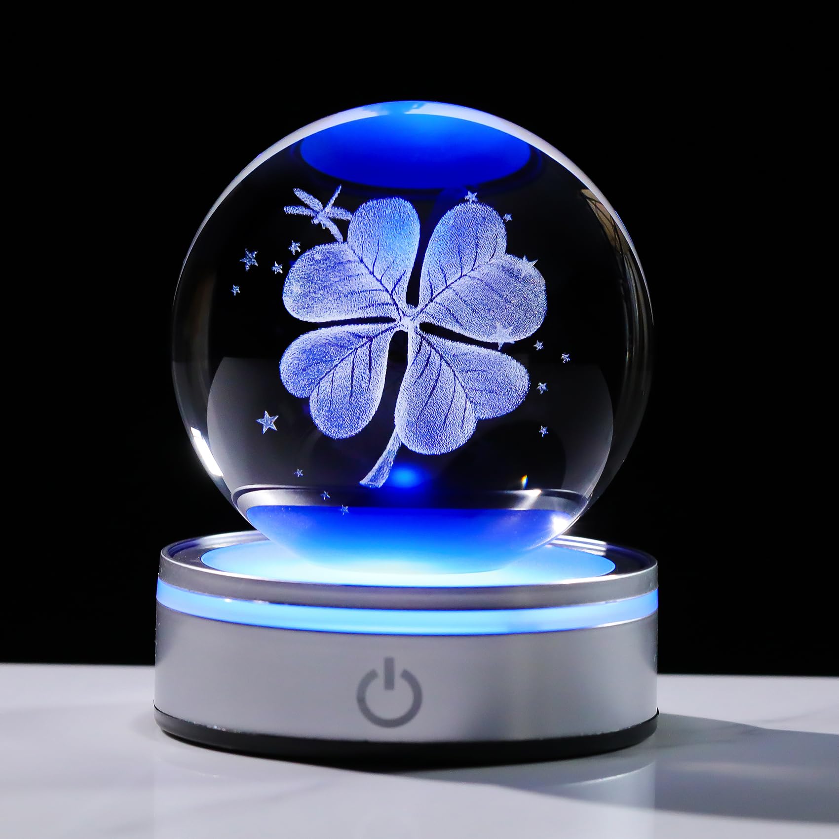 Crystal 3D Four-Leaf Clover Ball