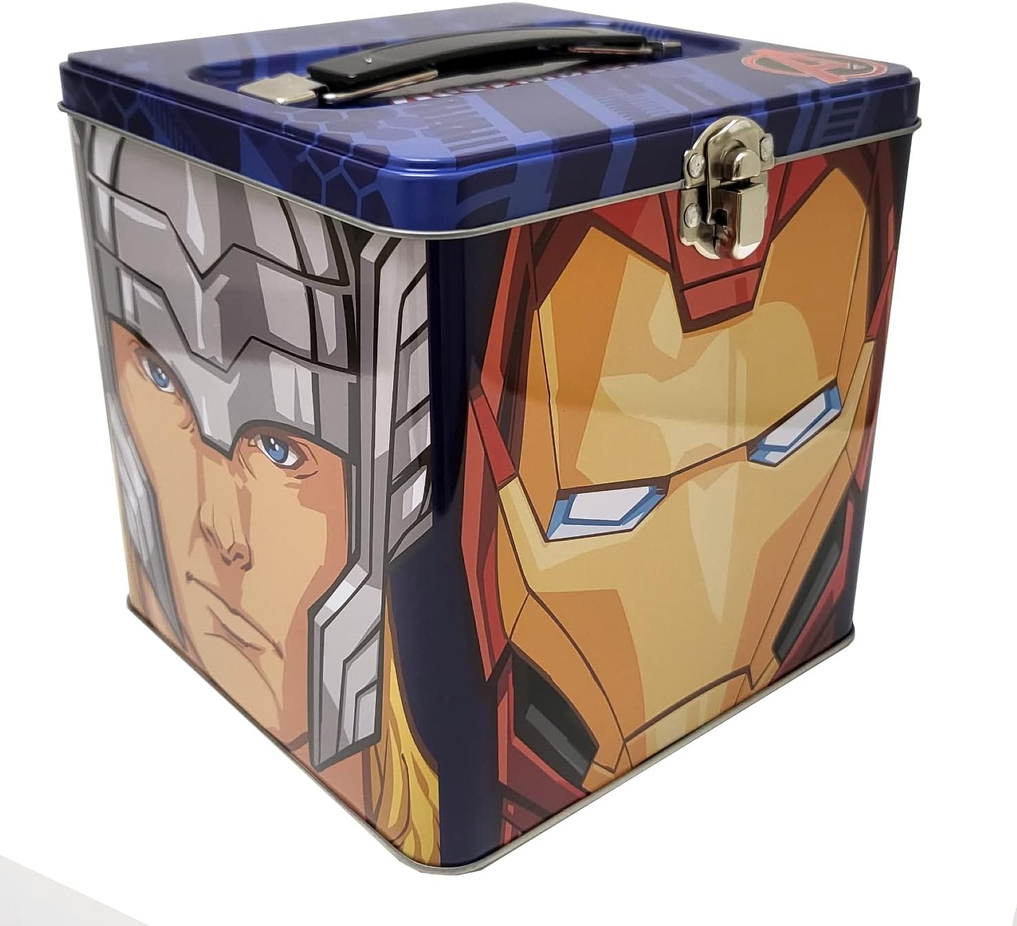 Marvel Avengers Stack Store and Carry Stackable with Handle, Blue