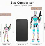 T13 7.8 inches Large Action Figure (Assembly Completed) Dummy 13 Titan 13 Poseable Collectible Highly Detailed Sculpting & Accessories for Display and Play (Colorful)