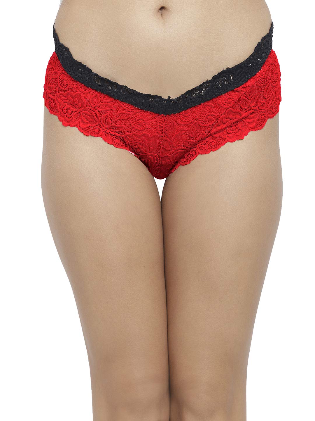 Red Women Underwear Thongs,No Show Ladies Thong,No Line Breathable Comfortable Panties Undies for Women-image-34
