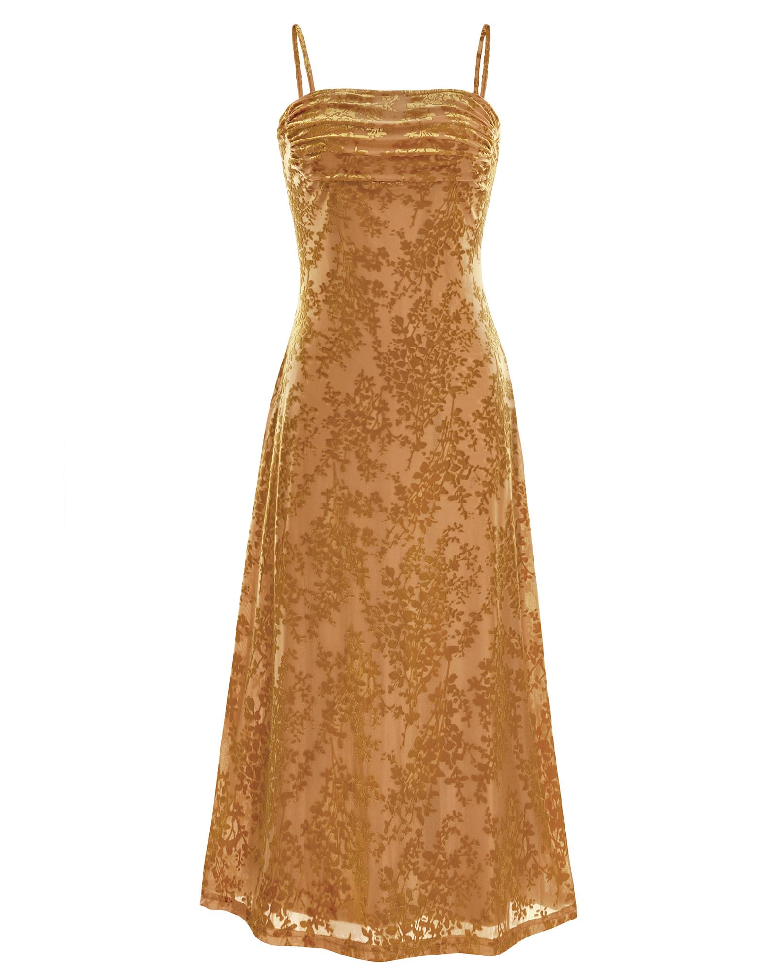 BTFBM Women's Summer Dress Sleeveless Spaghetti Strap Midi Dress Sexy Cowl Neck Floral Cocktail Dress Party Dresses