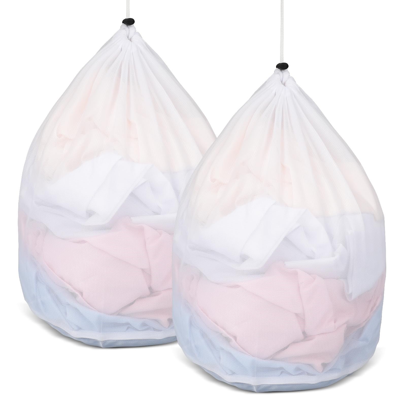 2 Sacchetti Per Lavatrice 30x40 Cm - Retine Con Cerniera Nascosta, Proteggono Vestiti Da Graffi E Usura - Foto 6