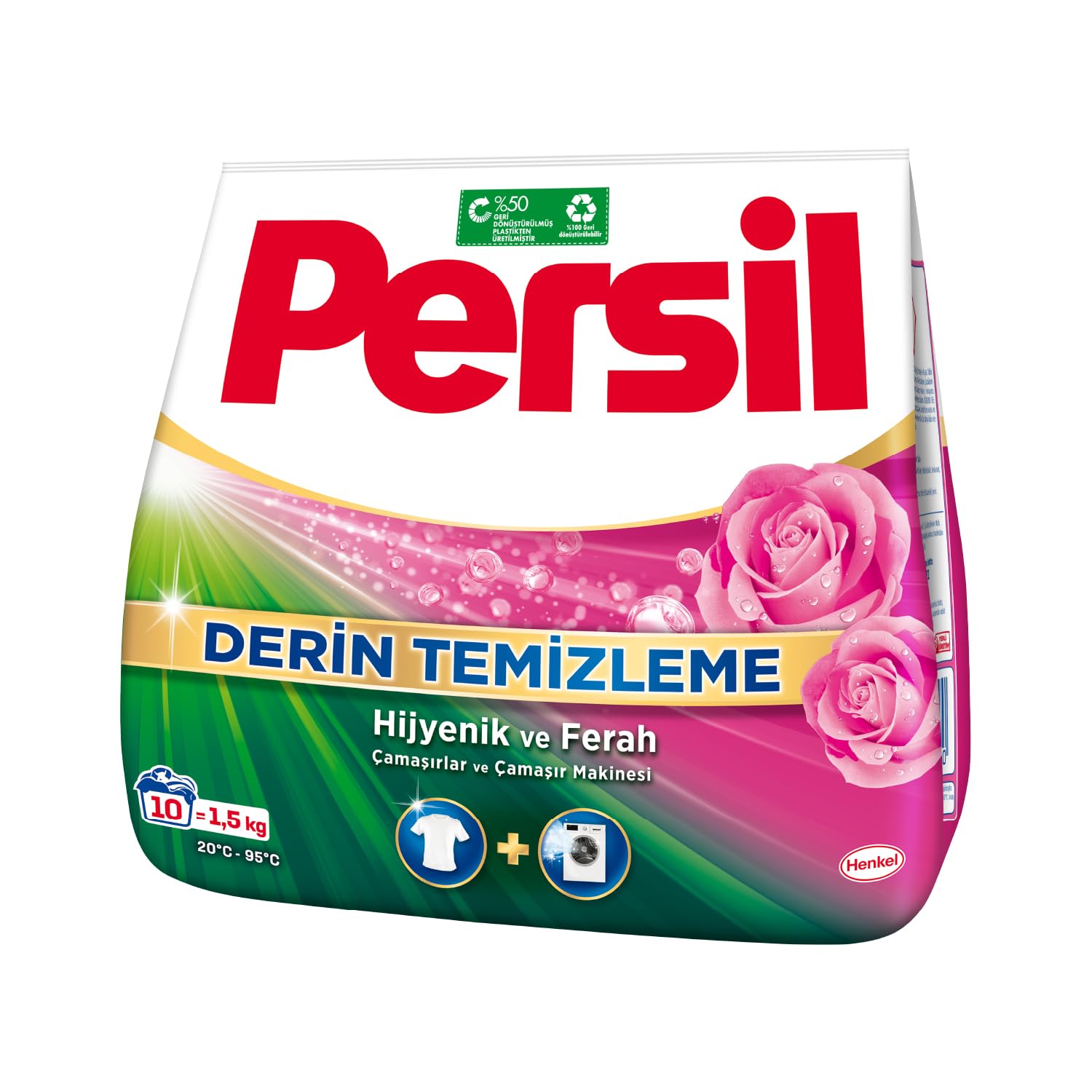 Persil Toz Çamaşır Deterjanı 1,5 kg 10 Yıkama Gülün Büyüsü, Gülün Büyüsü 1.5kg