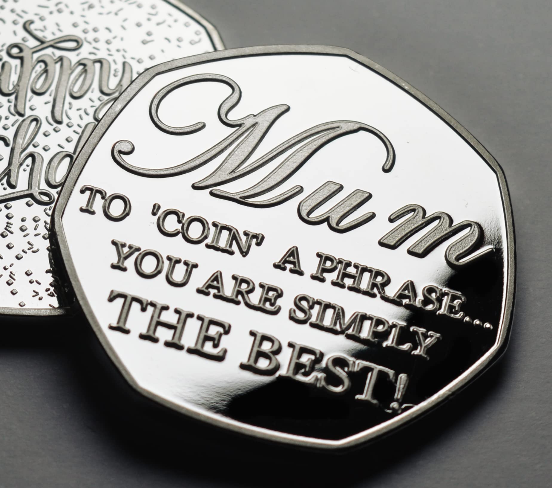 The Commemorative Coin Company Silver Happy Birthday Mum/Mother Birthday Commemorative. 'Coin A Phrase'. Gift/Present. From Son/Daughter