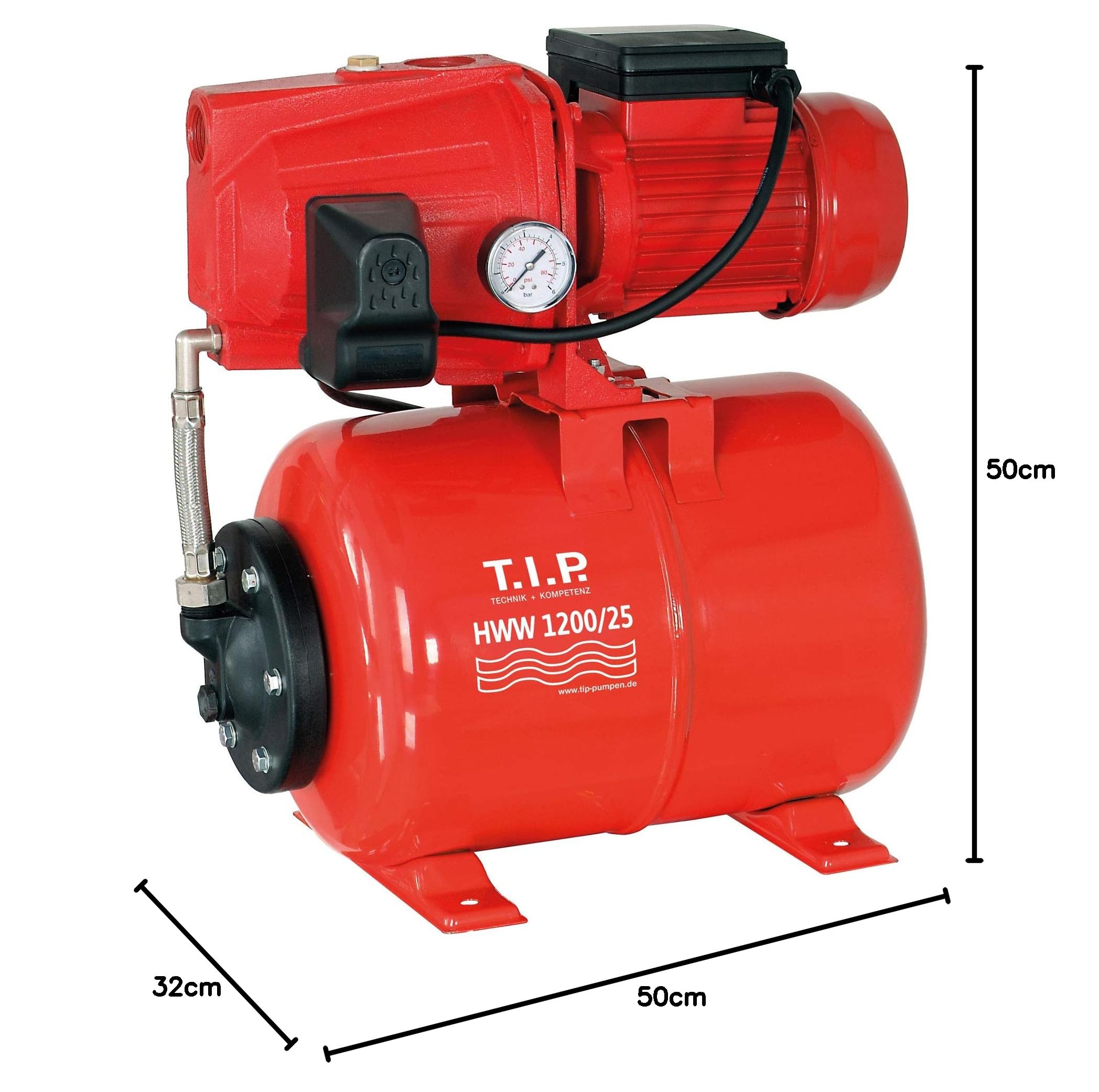T.I.P. HWW 1200/25 Autoclave per Acqua Domestica - Pompa Autoadescante