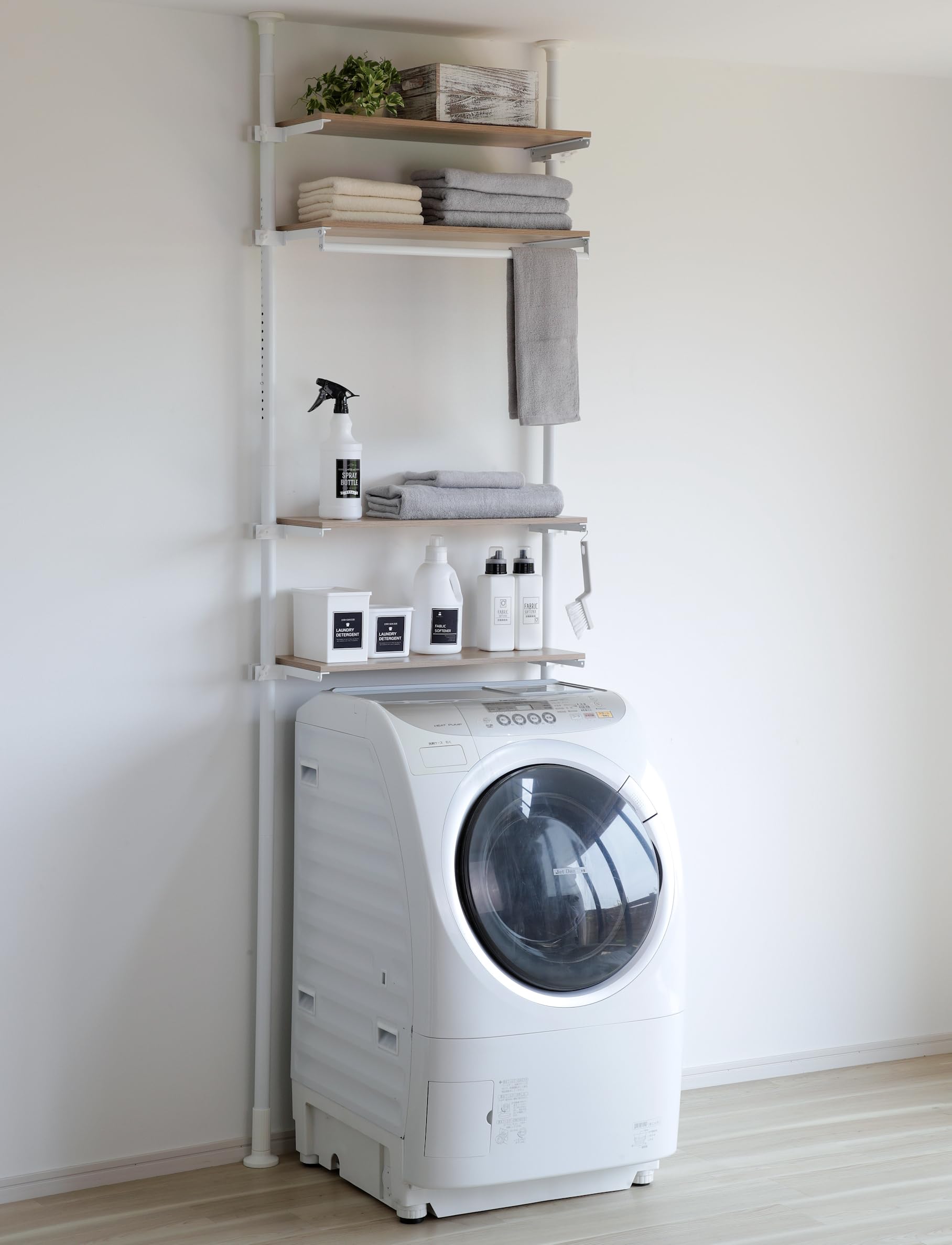 Amazon｜天井まで有効に使える 突っ張り ランドリーラック GTL-04NA 幅