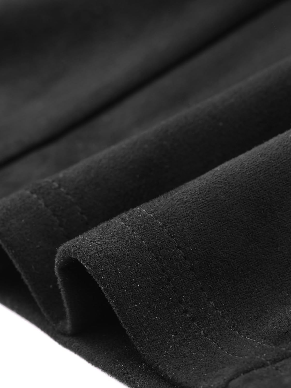 Allegra K Faux Suede Dresses for Women's Sleeveless Crewneck Split Hem Work Office Sheath Dress - Image 5