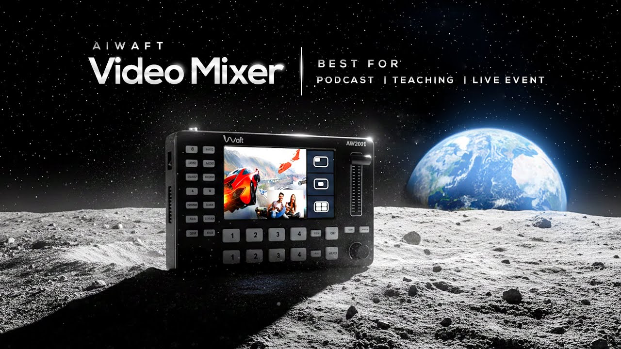 AIWaft Compact 4-Channel HDMI Live Video Mixer Switcher