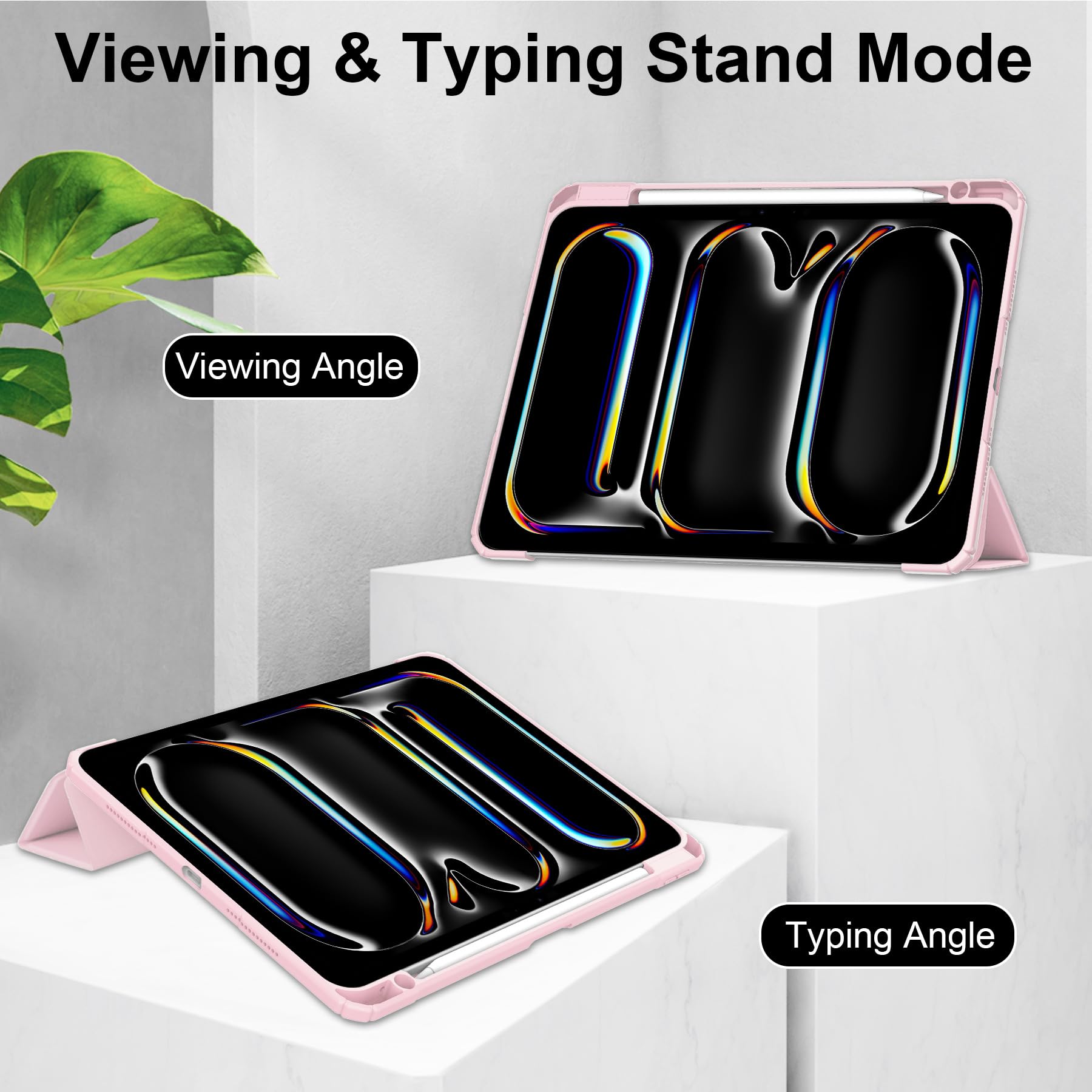 Leather Magnetic Smart Stand Case For IPad Pro 13" M4 7th Gen (2024) – Auto Wake/Sleep, Multi-Angle