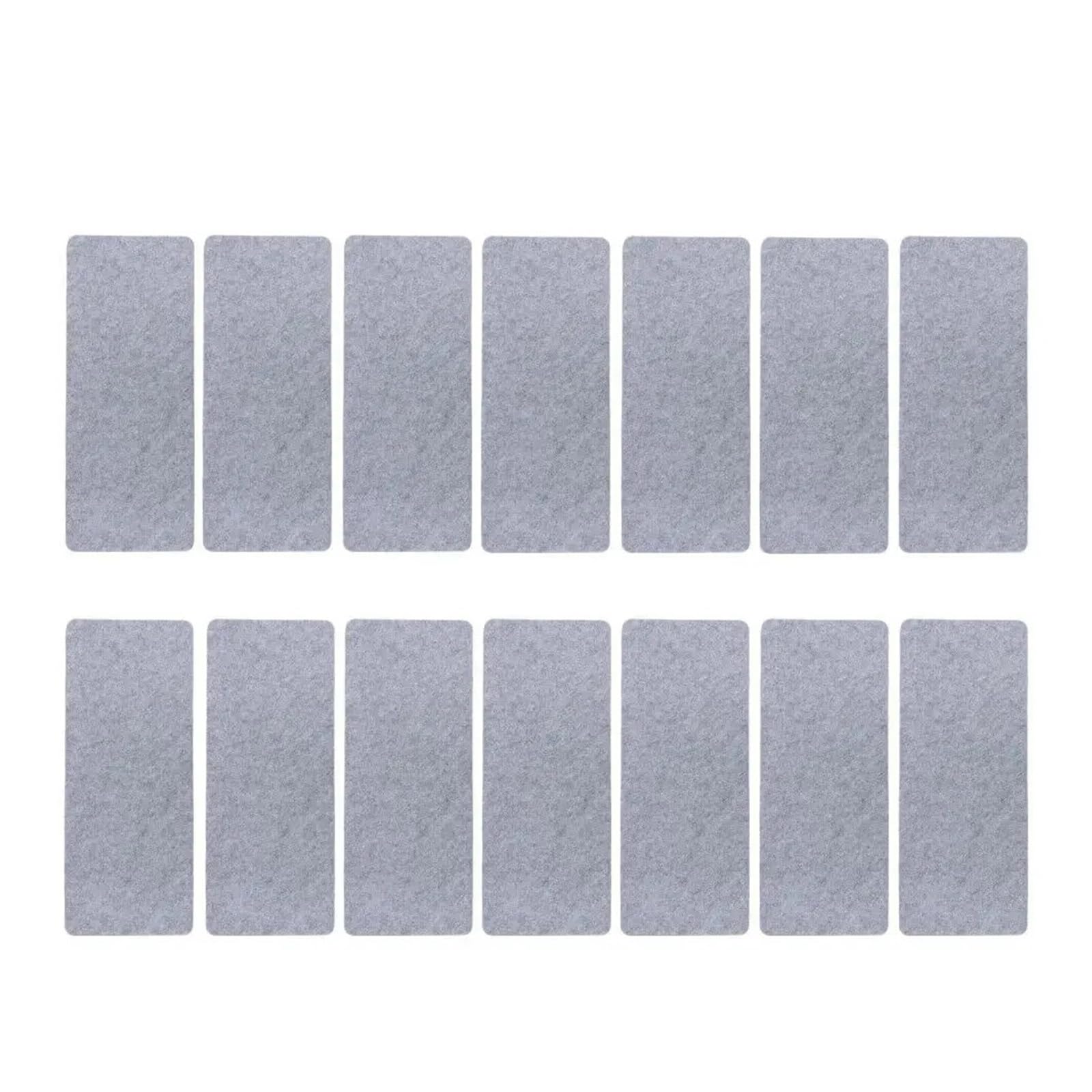 Lot de 14 dalles de tapis d'escalier autocollantes - Tapis antidérapant pour protection d'escalier - Gris clair - Facile à installer - Décoration d'intérieur