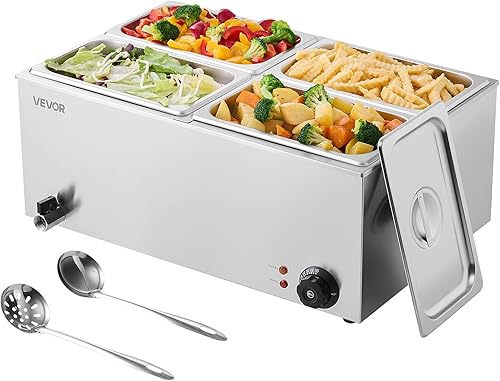 Vista 28 de VEVOR Electric Food Steamer, 9.5Qt Electric Vegetable Steamer with 3-Tier Stackable Trays, Food-Grade Food Steamer for Cooking with 60 Min Timer