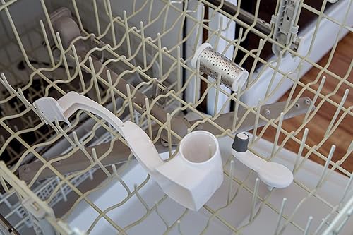 Miniatura 4 de CNPAA Rallador de queso para restaurante - Rallador de queso giratorio de mano - Queso, verduras, rallador de nueces - Triturador de cocina de acero