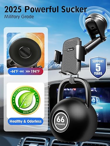 Miniatura 3 de Soporte de teléfono 3 en 1 para automóvil, soporte de teléfono actualizado 2025 para parabrisas de ventilación de automóvil, soporte de teléfono