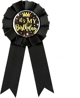 Kalione It's My Birthday Tinplate Badge Pin, Party Decorations Sign Badge Brooch Pin for Women, Men, Girls, Boys