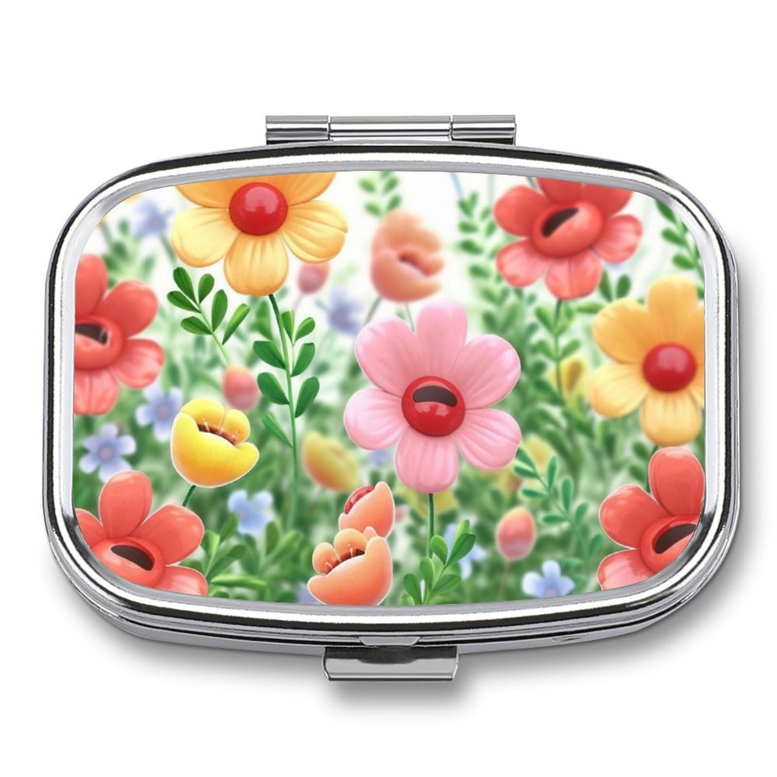 Amazon.com: Happy Flower Pill Box Travel Pill Organizer 2