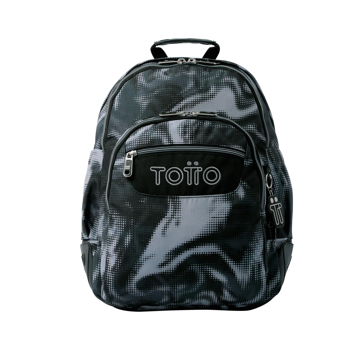 TOTTO Mochila Escolar Grande, Modelo Rayol, Capacidad 19 L, 3 Compartimentos, 2 Bolsillos Botella, Bolsillo para PC 14", Espaldar Ergonómico con Flujo de Aire, Correas en S, Estampado Bluc