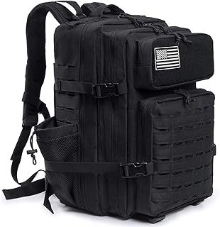 QT&amp;QY 45L Military Tactical Backpacks For Men Camping Hiking Trekking Daypack Bug Out Bag Lage MOLLE 3 Day Assault Pack