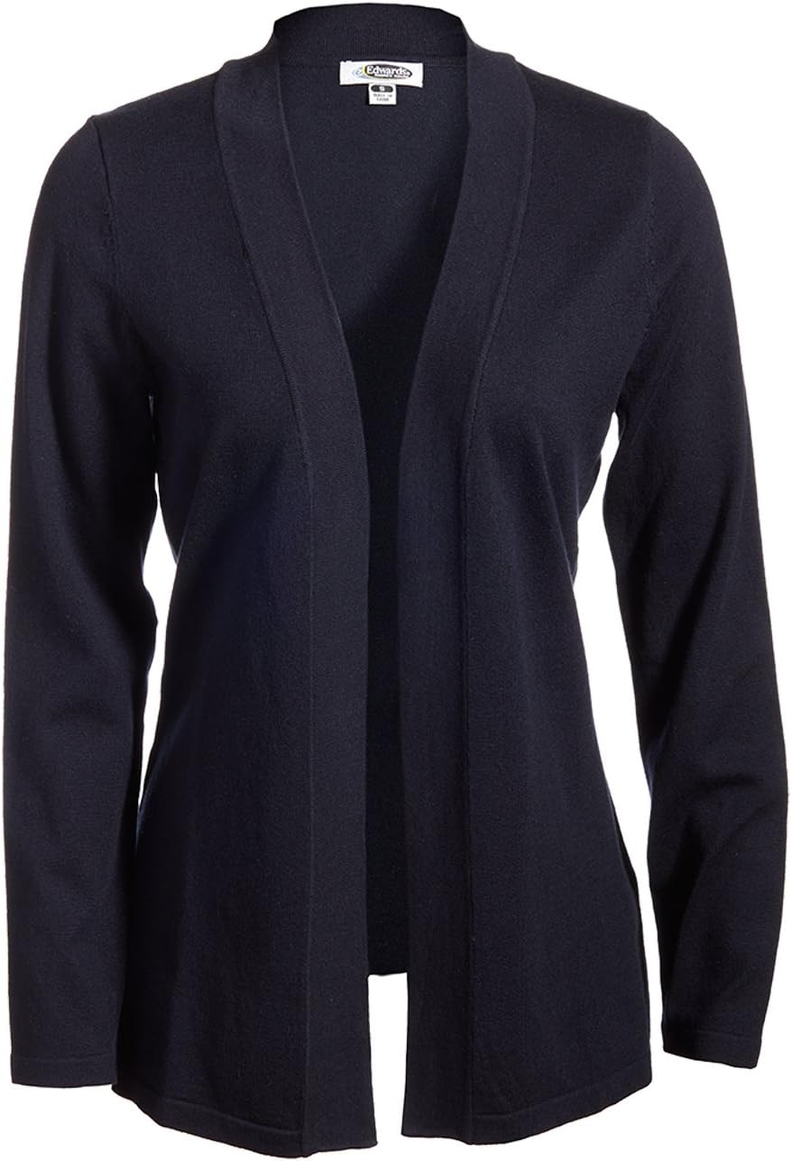 Edwards Garment Women's Longer Length Open Front Cardigan