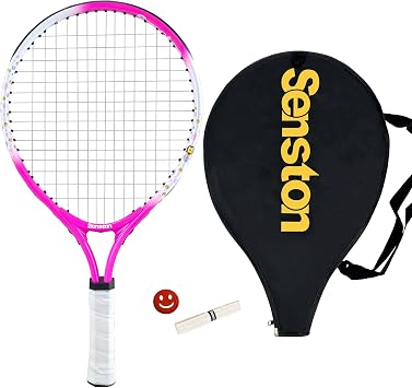 Senston Kids Tennis Racket Set 17 & 23 Inch - 1 Pack Junior Tennis Racquet, Lightweight Aluminum Frame, Includes Cover
