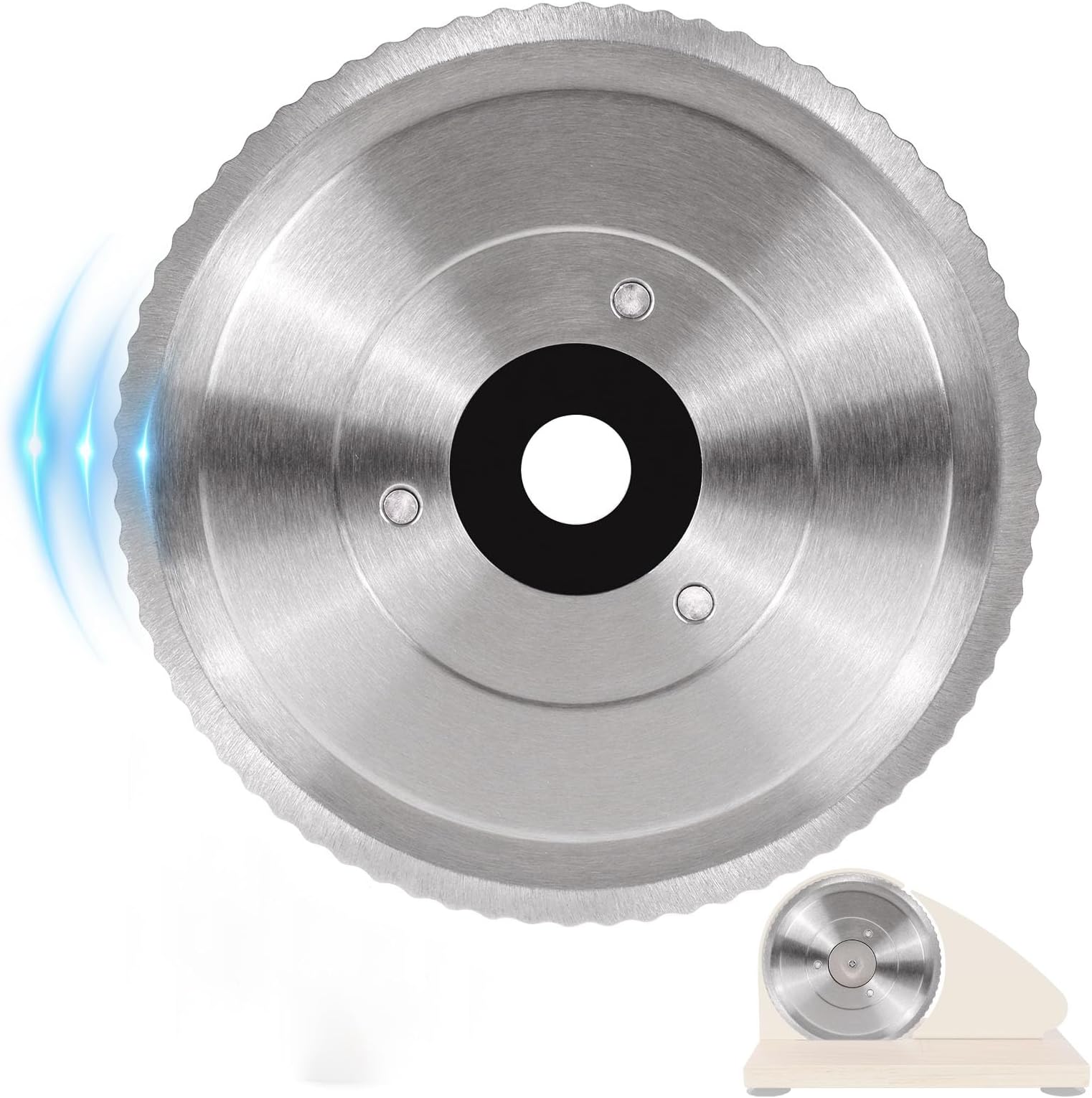 6.6'' Bread Slicer Replacement Blade, Serrated Stainless Steel Blade, Easy to Clean and Install, Perfect for Manual Cutting Bread, Replacement for Vanerepok Bread Slicer