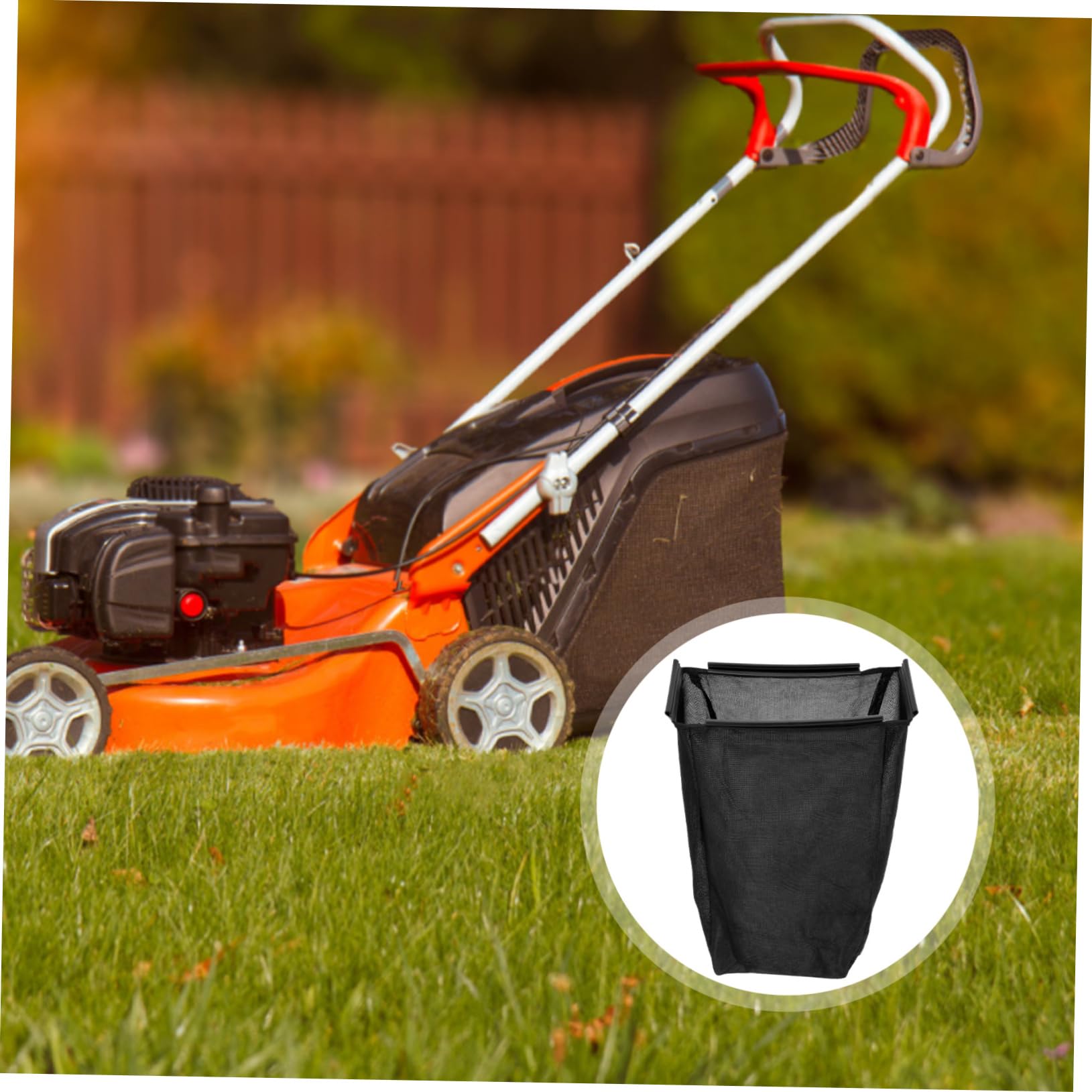 SUPVOX Sacchetto Raccoglierba in Nailon Nero per Tosaerba, Facile da Smontare, Multiuso la Raccolta Foglie e Giardinaggio del Cortile