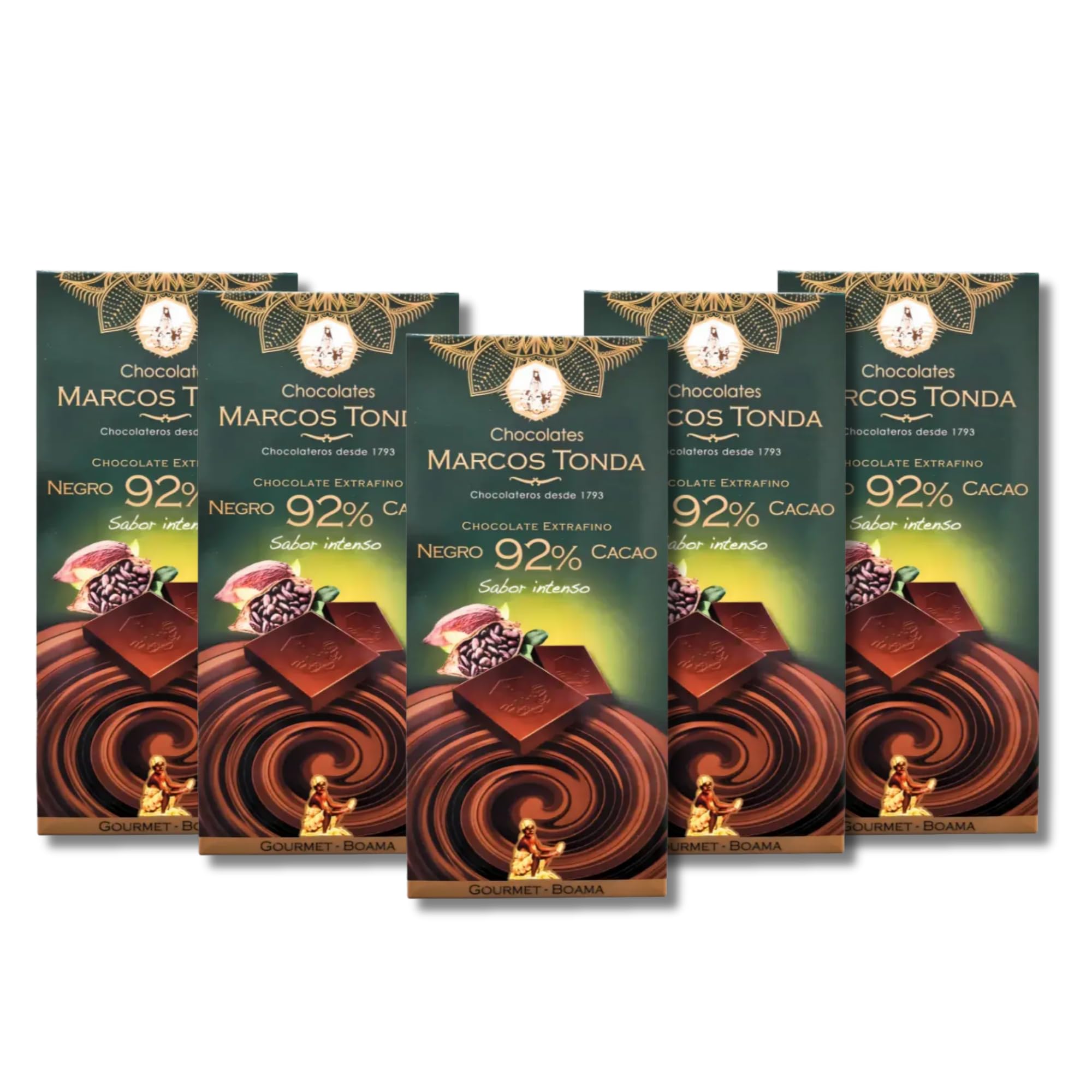 Chocolates Marcos Tonda – Chocolate Gourmet Boama X5 | Chocolate Negro 85% Cacao X5 | Chocolate Sin Azucar Añadido | Chocolates Originales Para Regalar | Desde 1793 — view 10